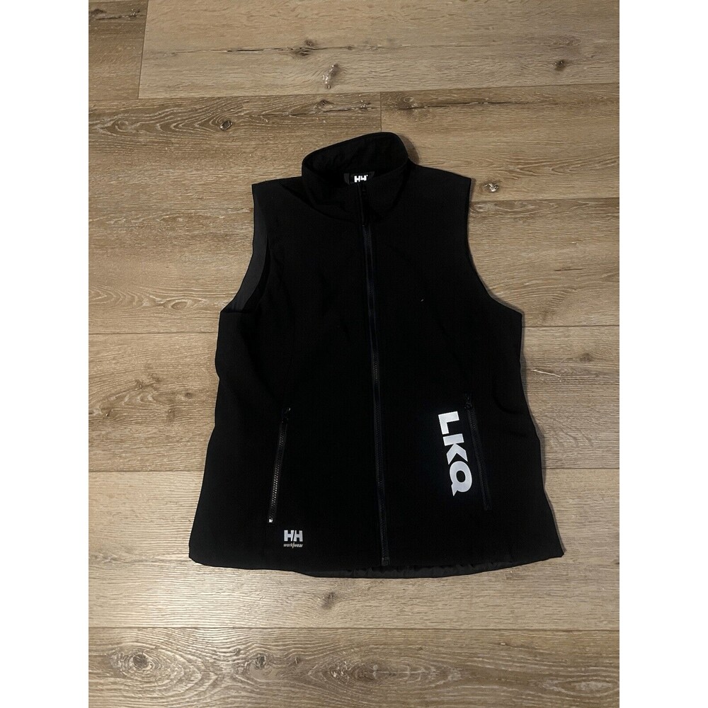 Helly Hansen Mens Black Sleeveless Fulll Zip Workwear Vest Size Medium LKQ